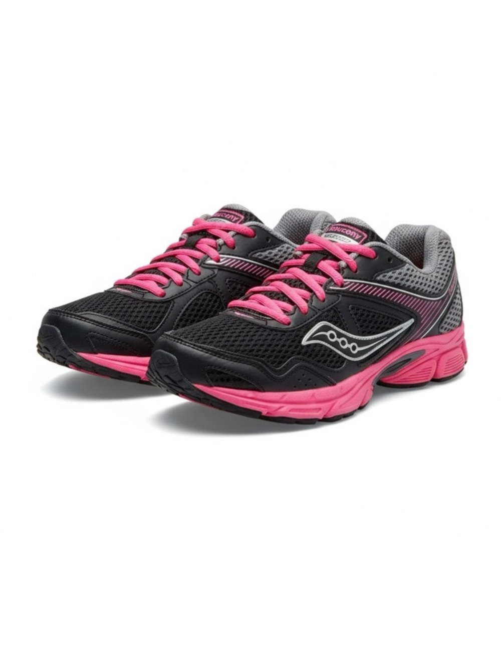 Saucony ☀︎︎ Cohesion 10 LTT Running Shoes Sneakers ☀︎︎ Black + Fuchsia ☀︎︎ 5M ☀︎ - Picture 15 of 16
